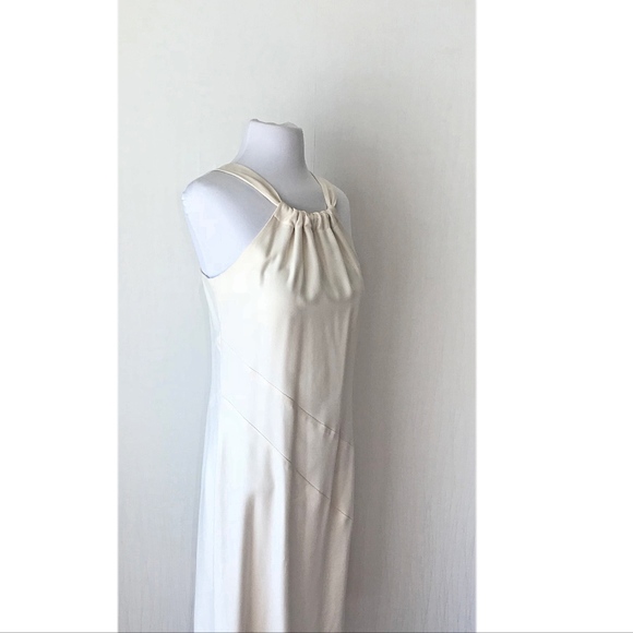 Sleeveless Ivory Shift Dress by Jean Michel - Picture 2 of 8